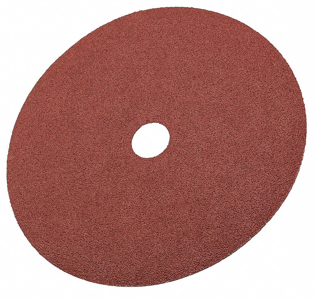3M Fiber Disc 7 in Disc Dia, 80 Abrasive Grit, Coarse, Fiber, 381C