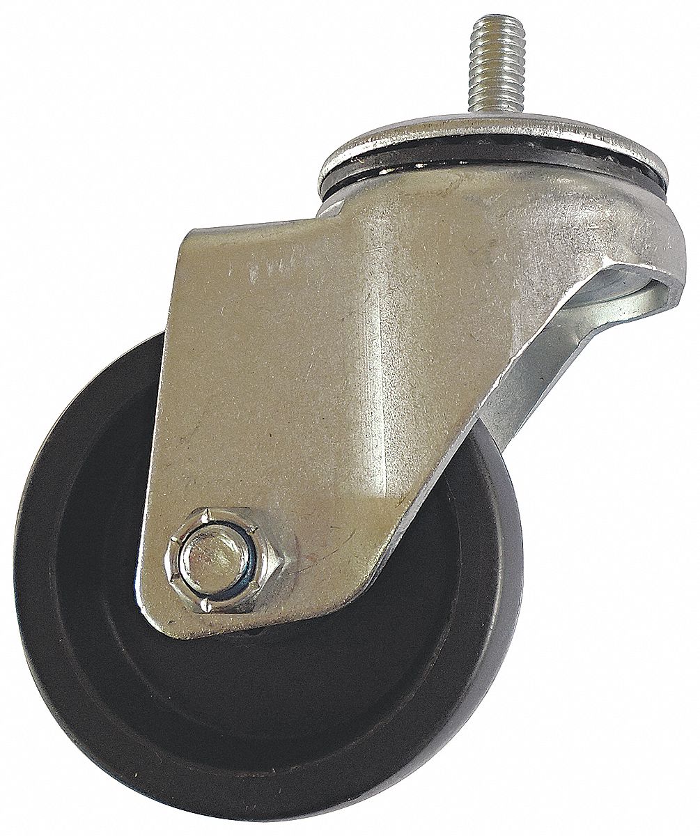 GRAINGER APPROVED General Purpose Threaded Stem Caster 3 in Wheel Dia