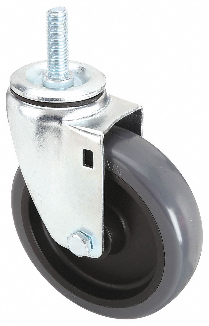 5 in Wheel Dia., 300 lb, General Purpose Threaded Stem Caster 20TM57