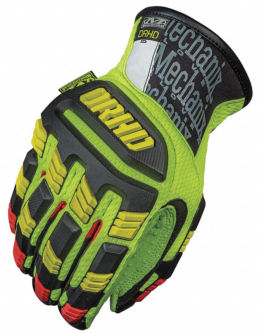 MECHANIX WEAR Impact Resistant Gloves, Synthetic Leather Palm Material