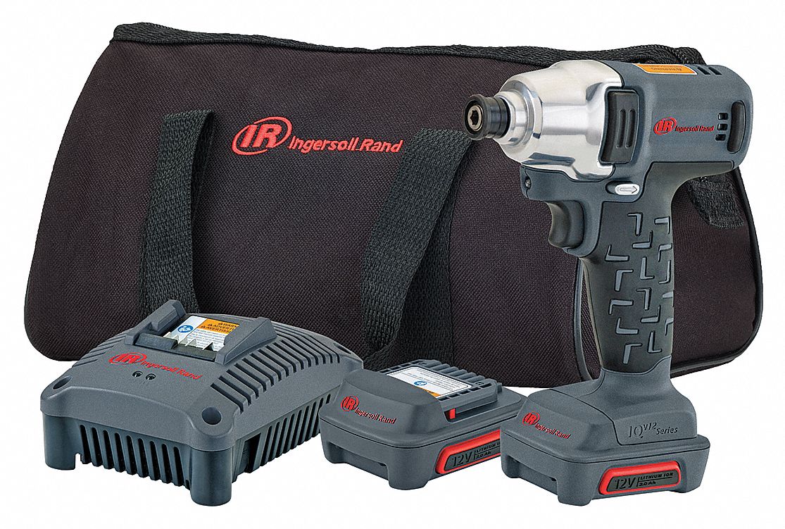 INGERSOLL RAND Cordless, Impact Driver, 1/4 in Hex, 12V DC, 100 ftlb Max. Torque 20UH94W1110