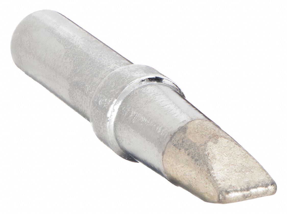 WELLER SOLDERING TIP, ET SERIES, CHISEL TIP, 4.6 MM W, 34.5 MM L Soldering Tips WELETD ETD
