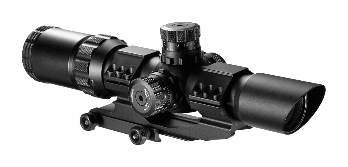 BARSKA, 1x to 4x, 28 mm Objective Lens, Rifle Scope 20VJ38AC11872