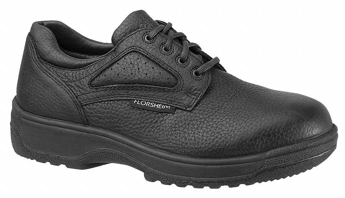 FLORSHEIM Oxford Shoe, 12, EEE, Men's, Black, Composite Toe Type, 1 PR