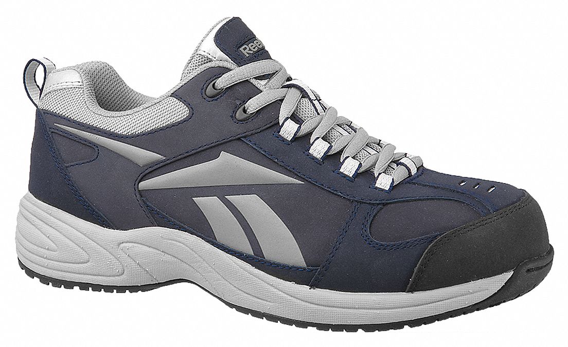 REEBOK Athletic Shoe, 61/2, M, Women's, Navy, Composite Toe Type, 1 PR