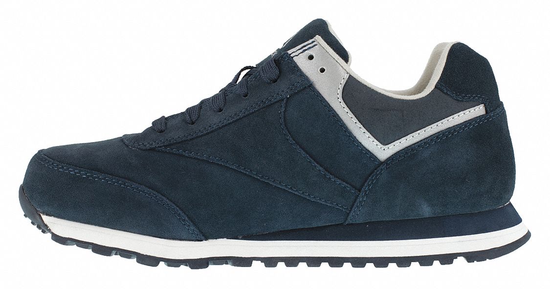 REEBOK Athletic Shoe, 7, W, Women's, Navy Blue, Steel Toe Type, 1 PR