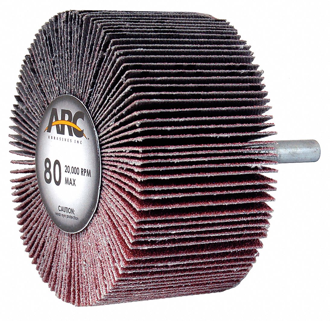 ARC ABRASIVES Type 27, Flap Disc, Aluminum Oxide, 3 in Disc Diameter