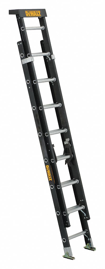 DEWALT 16 ft. Fiberglass Extension Ladder, 300 lb. Load Capacity, 33.1