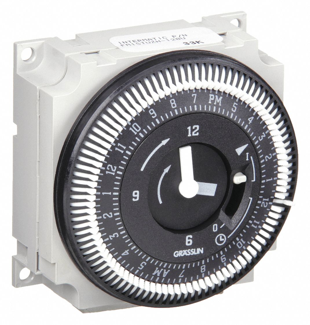 INTERMATIC, 24 hr Nominal Max. Time Setting, Steel, Electromechanical