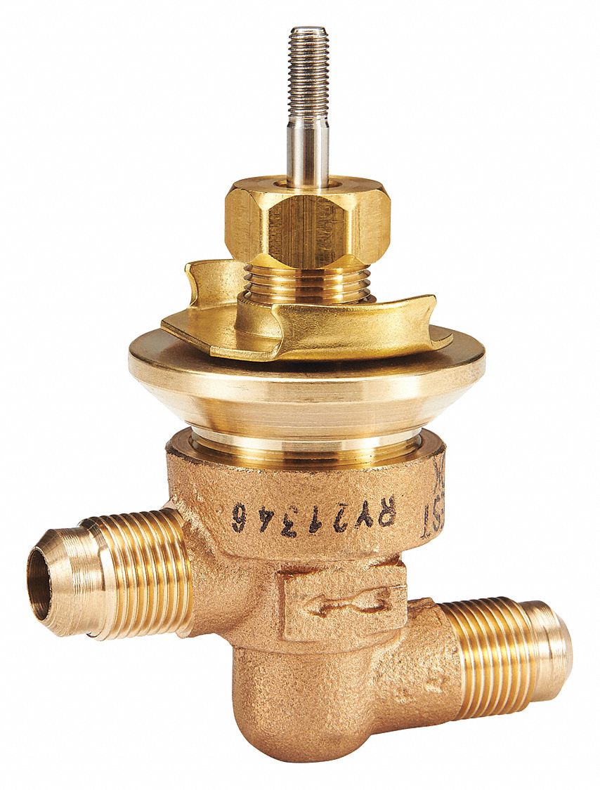 JOHNSON CONTROLS, Cast Bronze with Natural Finish, 2Way, Glove Valve