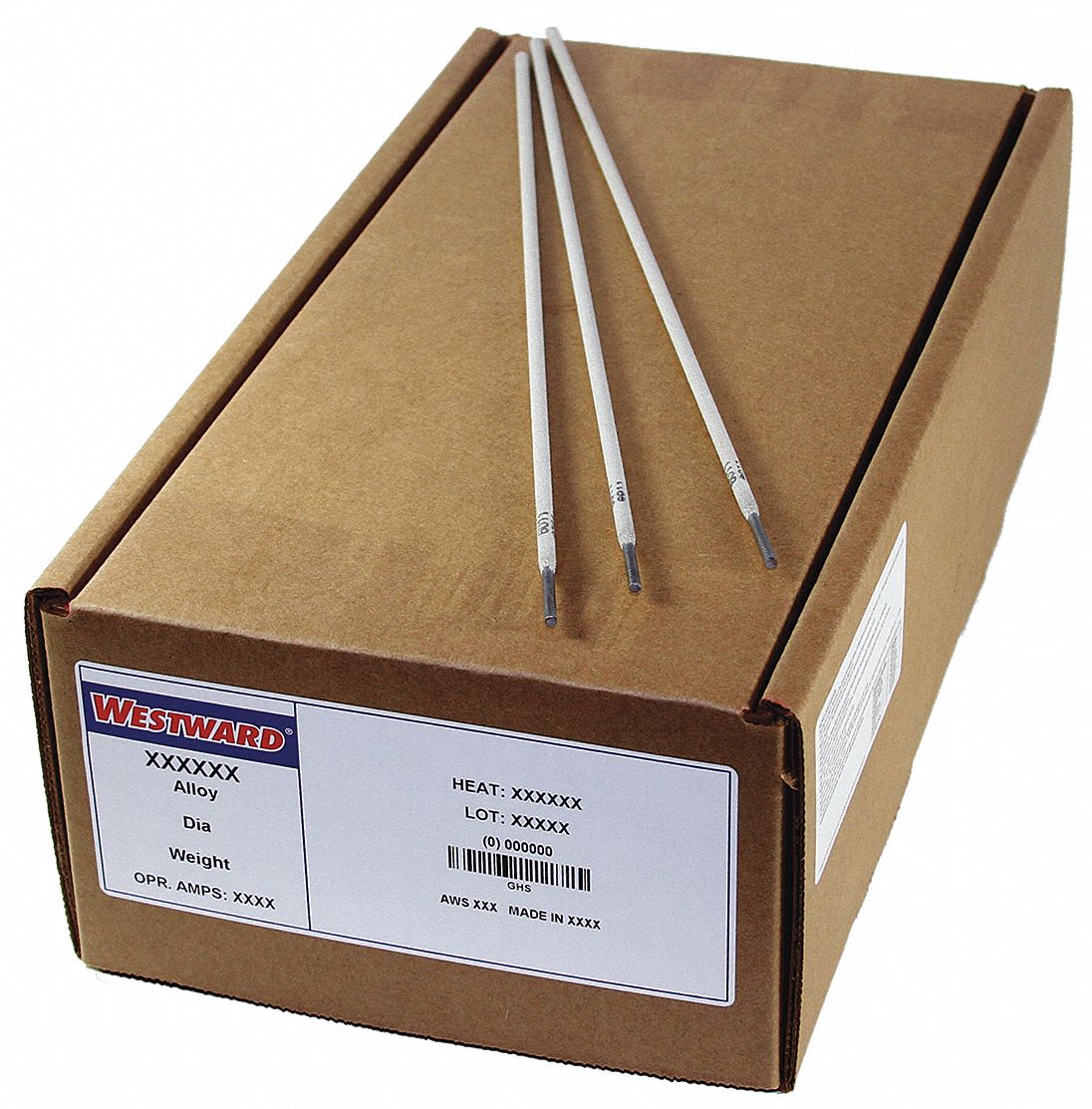 WESTWARD Stick Electrode Carbon Steel, E6011, 1/8 in x 14 in, 50 lb
