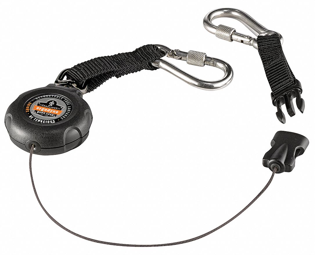 ERGODYNE Retractable Tool Lanyard, Retractable Tether Style, 1 lb