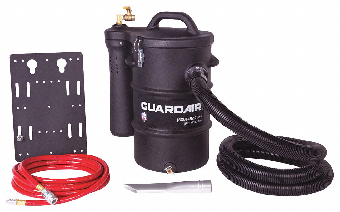GUARDAIR Pneumatic, StaticConductive Drum Vacuum, 5.5 gal Tank Size