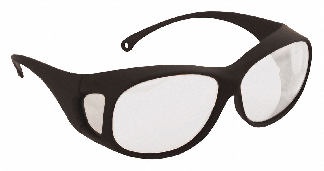 KLEENGUARD Safety Glasses AntiScratch, FullFrame, Clear, Black