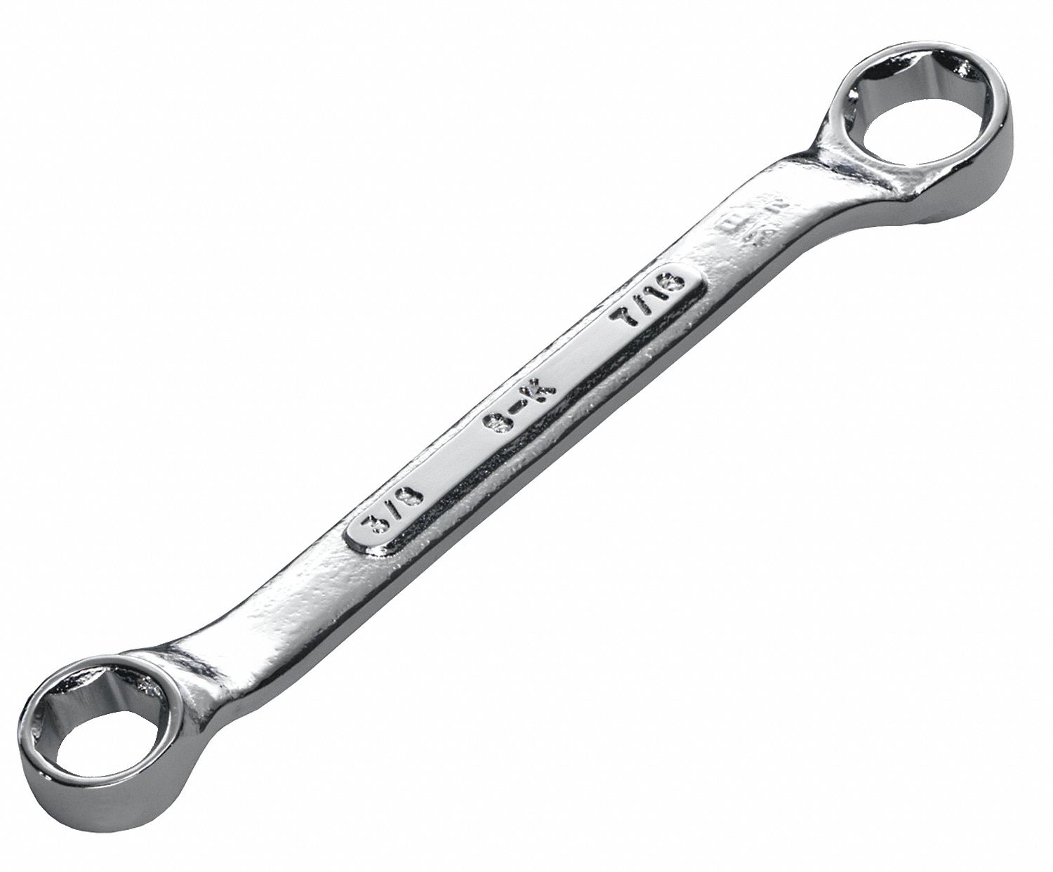 Double Box End Wrench, Alloy Steel, Chrome, Head Size 1/2 in x 9/16 in