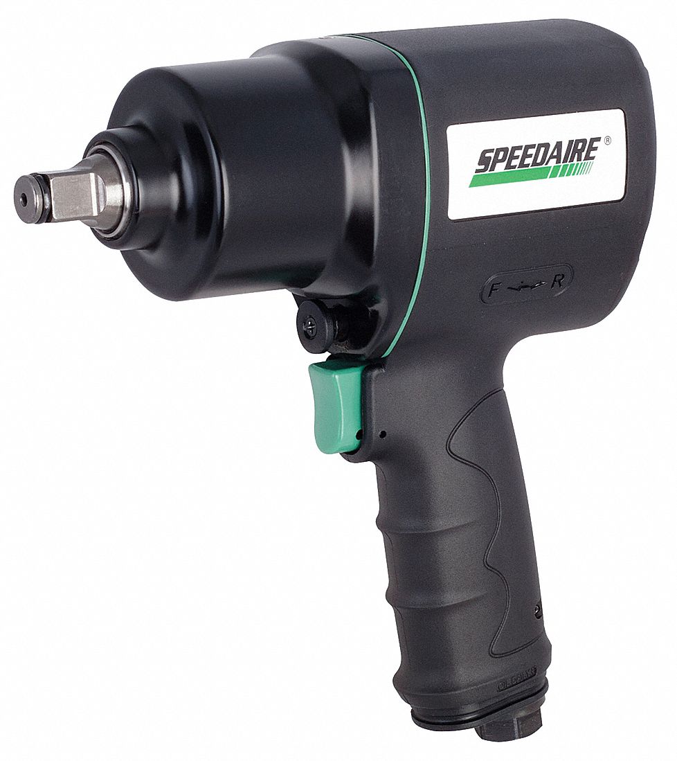 SPEEDAIRE Air Powered, Impact Wrench, 90 psi, 780 ftlb Fastening