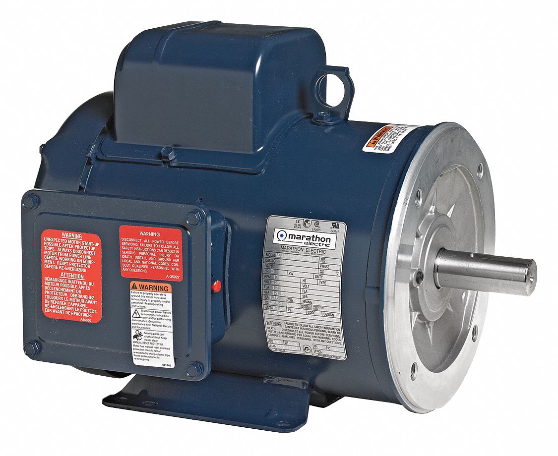 MARATHON MOTORS Pressure Washer Motor - 21AJ19|145TBFR5333 - Grainger