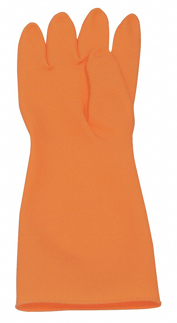HONEYWELL NORTH Chem Resistant Gloves, Orange, Sz 10, PR 21AN35