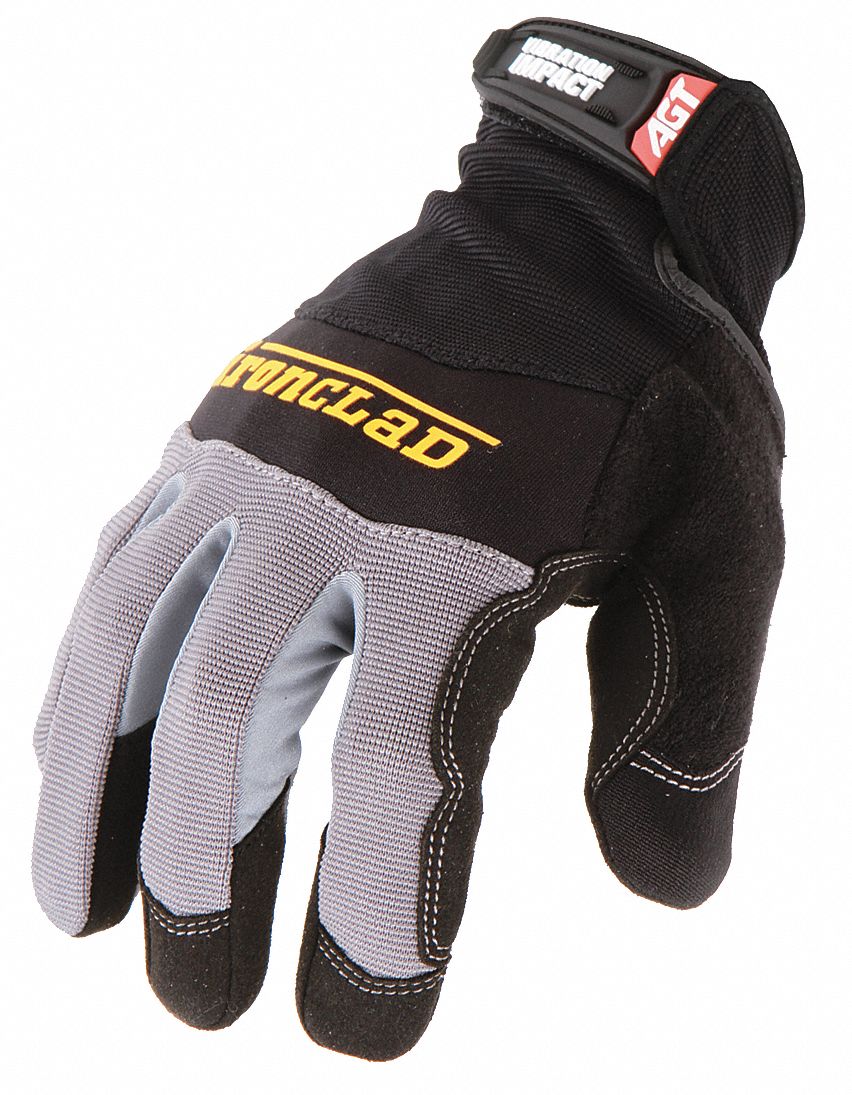 IRONCLAD AntiVibration Gloves, L/9, 9", PR 21AN99WWI204L Grainger