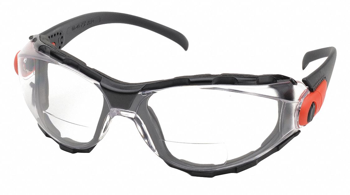 ELVEX Clear AntiFog Bifocal Safety Reading Glasses, +1.5 Diopter