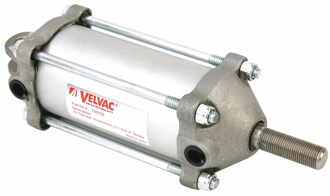 VELVAC 2 1/2 in Air Cylinder Bore Dia. with 4 in Stroke Aluminum