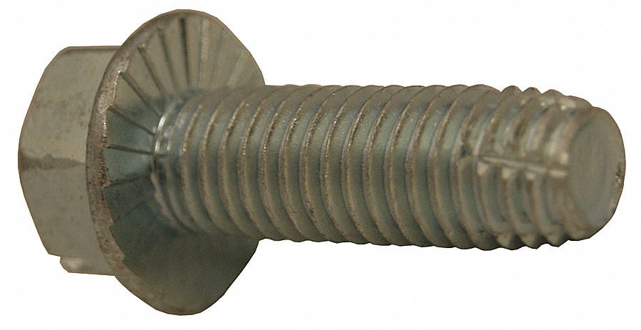GRAINGER APPROVED 3/4" Steel Thread Cutting Screw with Hex Washer