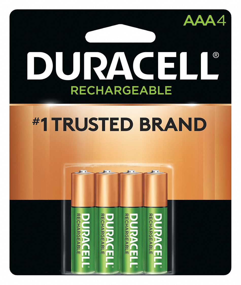 DURACELL, AAA Battery Size, NickelMetal Hydride, Rechargeable Battery