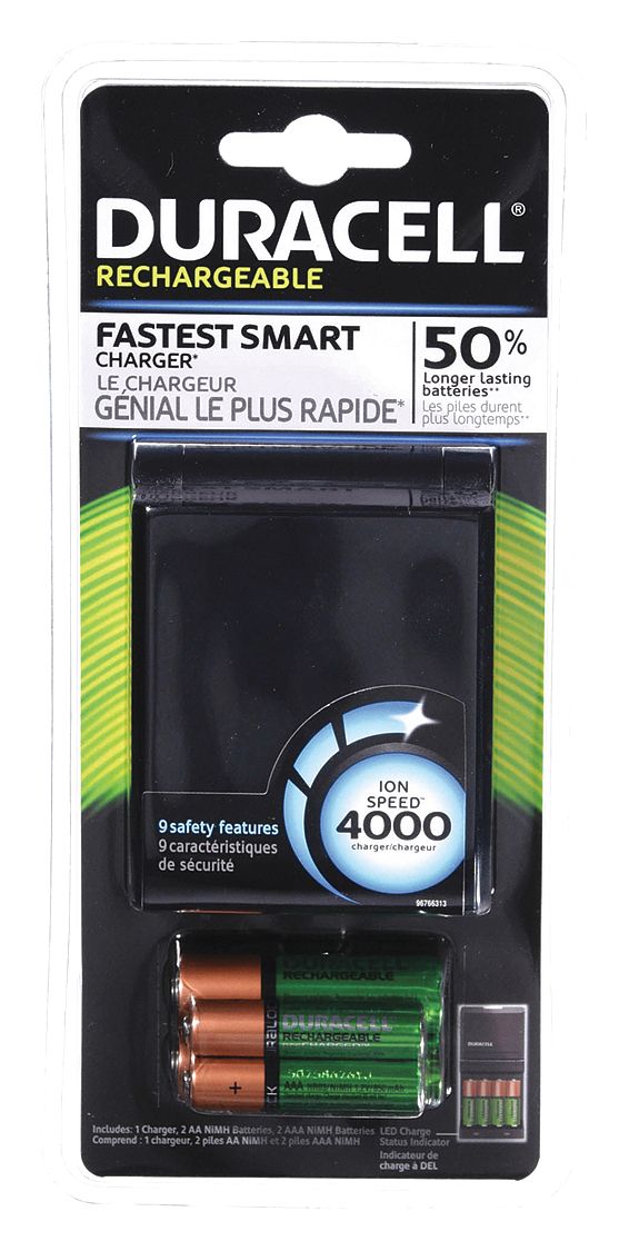 DURACELL, NickelMetal Hydride, AA/AAA, Rechargeable Battery Kit