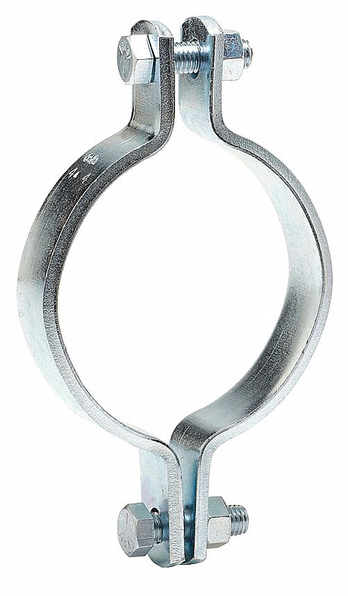 Carbon Steel, 6 in, Sway Brace Pipe Clamp 21RX334A 6" PIPECL EQB PLN
