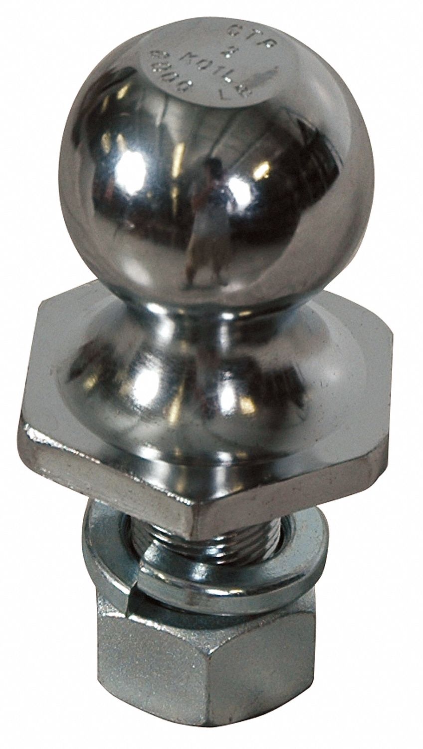 REESE Trailer Hitch Ball III, 6,000 lb Gross Vehicle Wt Capacity, 2 in
