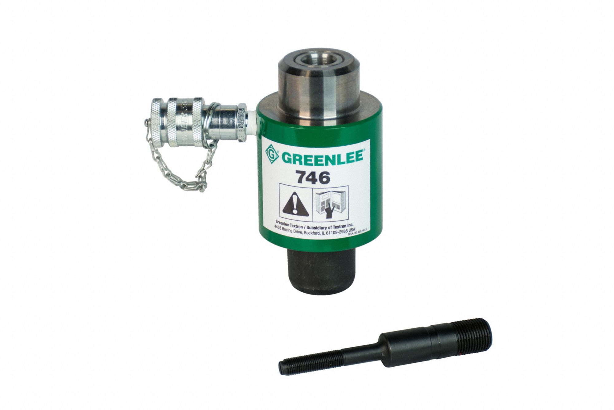 GREENLEE, Ram and Drawstud, Hydraulic Knockout Punch Ram 21TX98746