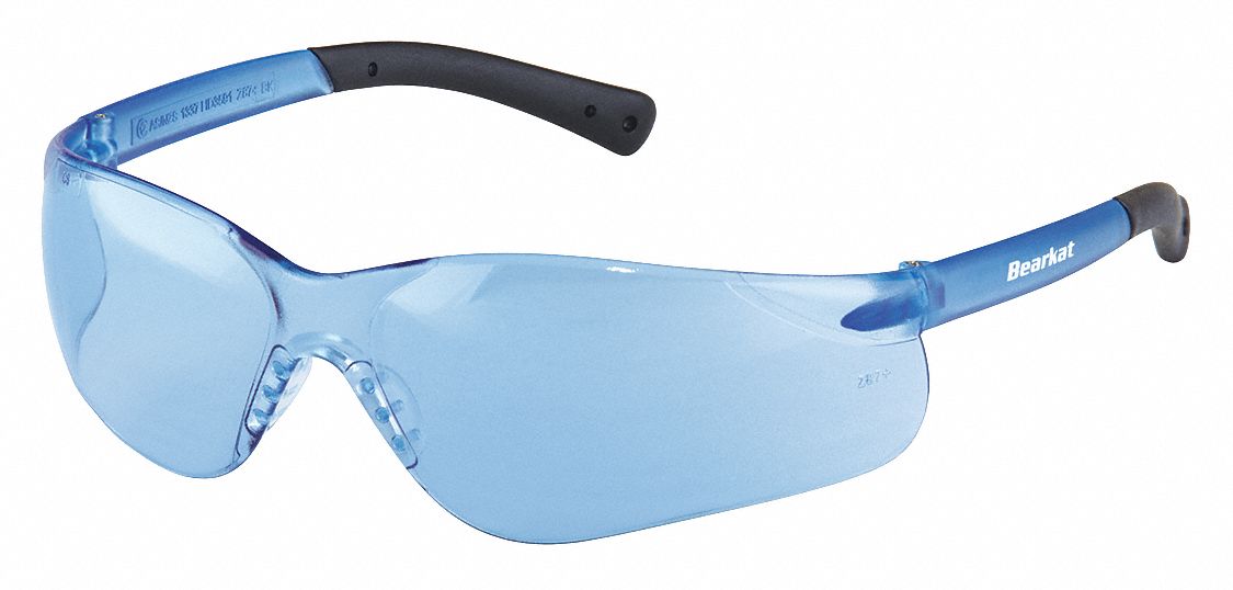 MCR SAFETY BearKat® ScratchResistant Safety Glasses , Light Blue Lens