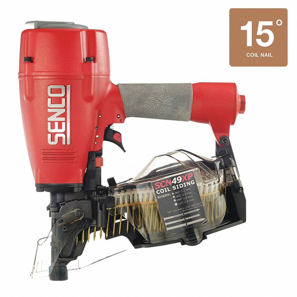 SENCO Air Powered, Nail Gun, Combination Firing Mode, 120 psi 21U132
