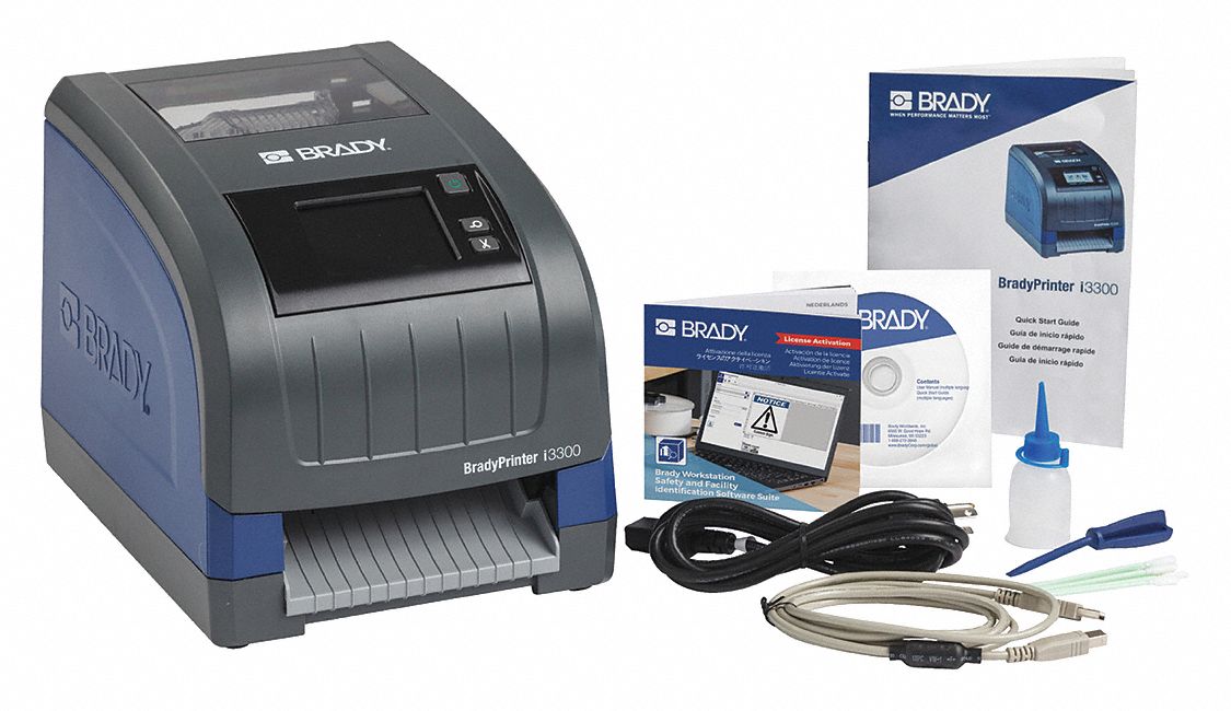 BRADY Desktop Label Printer Kit, BBP33, 4in Tape 21U486150643 Grainger
