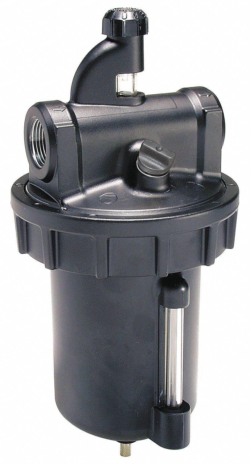 PARKER 11/2 in NPT Air Line Lubricator, 400 cfm Max. Flow, 250 psi Max
