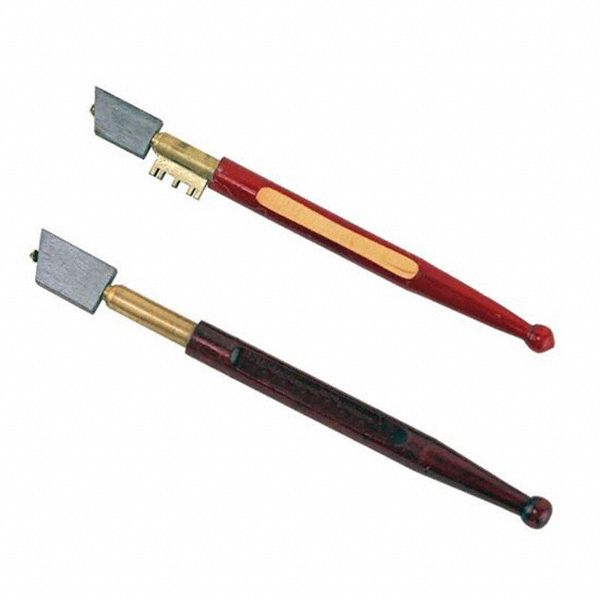 CHEMGLASS Glass Cutter, Slot Notch Type, Nickel Plated Brass, 11 in