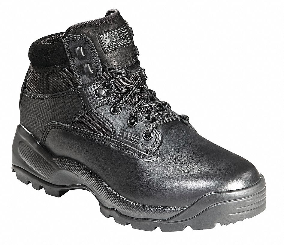 5.11 TACTICAL Military/Tactical Boots, Toe Type Plain, Black, Size 10