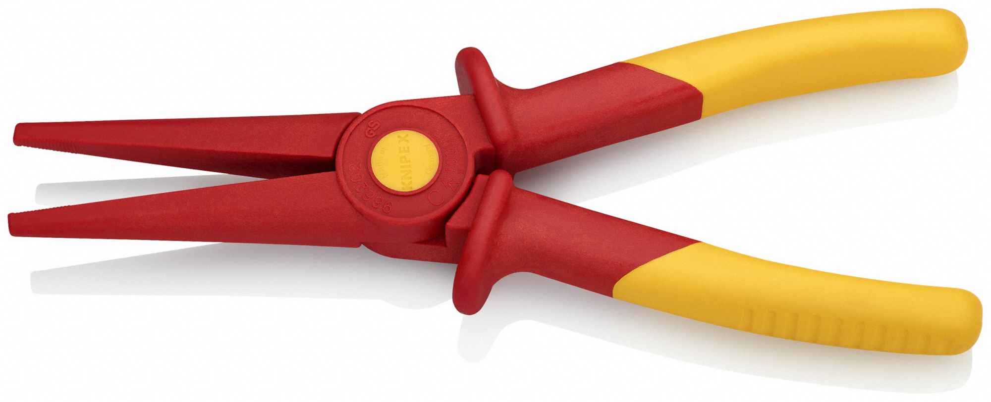 KNIPEX Needle Nose Plier Insulated, 1 1/16 in Max Jaw Opening, 8 3/4 in Overall Lg, 3 in Jaw Lg