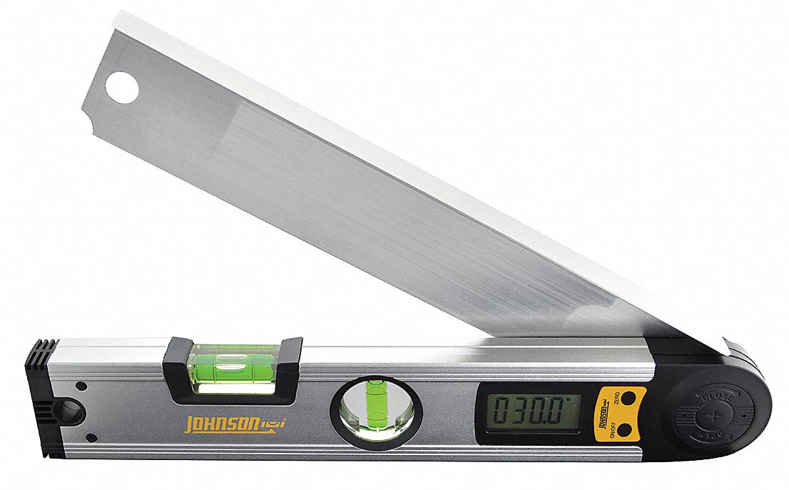 JOHNSON Digital Angle Finder, 12 in, Aluminum - 21XK39|1750-1200 - Grainger