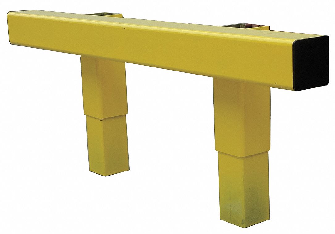 GRAINGER APPROVED Safety Yellow, Steel, Guard Rail System, Floor