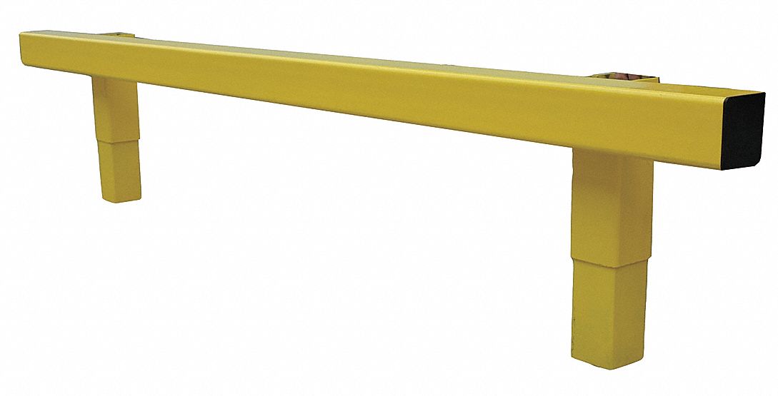 GRAINGER APPROVED Safety Yellow, Steel, Guard Rail System, Floor