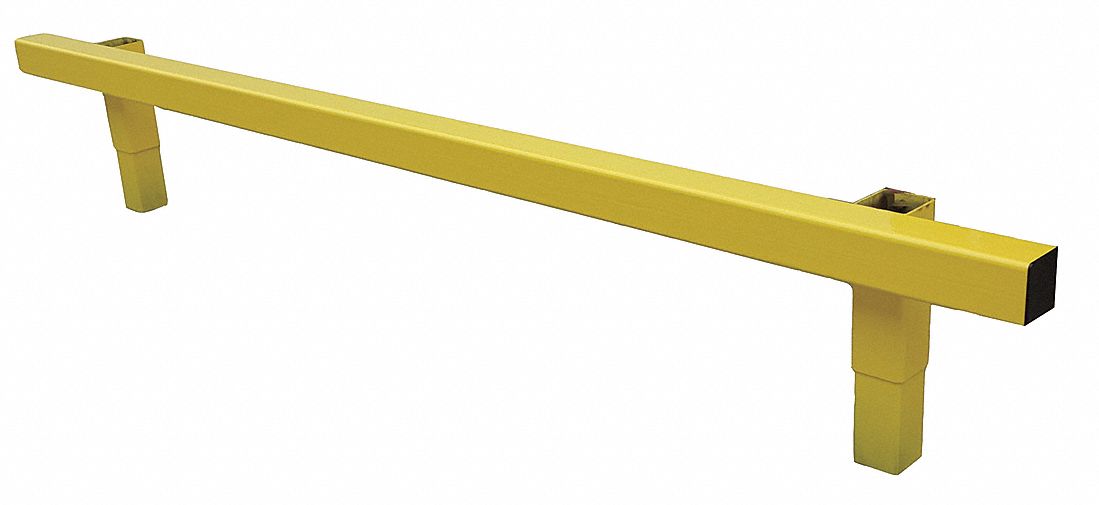 GRAINGER APPROVED Safety Yellow, Steel, Guard Rail System, Floor