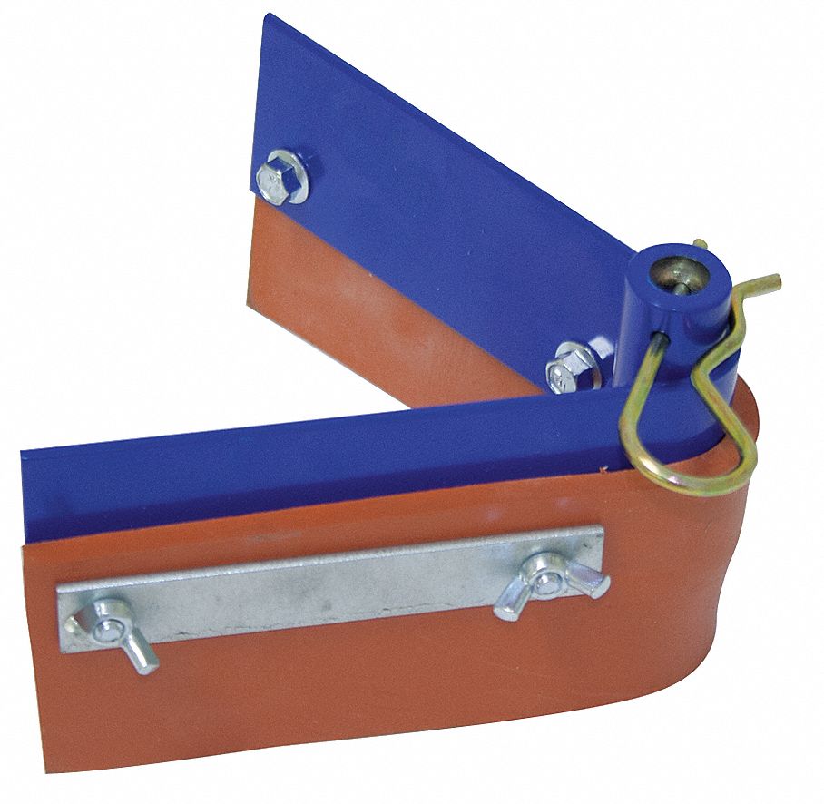 KRAFT TOOL 13 inW V Shaped Silicone Crack Squeegee Without Handle, Red