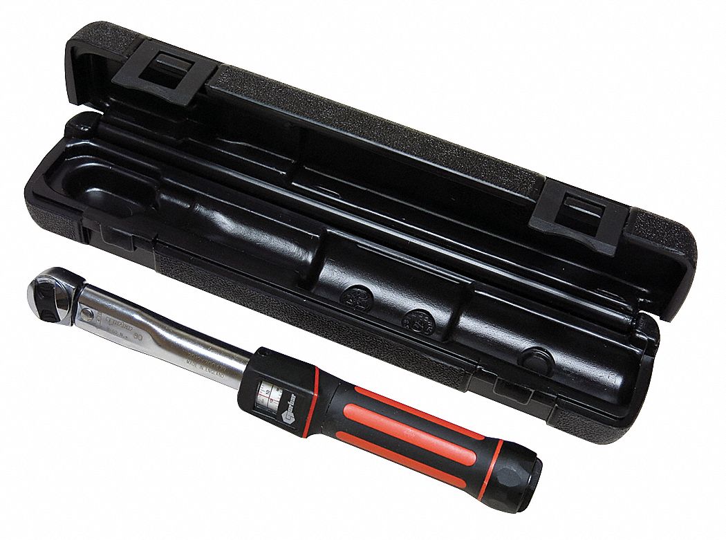 Dial Torque Wrench, FootPound, NewtonMeter, 3/8 in Grainger