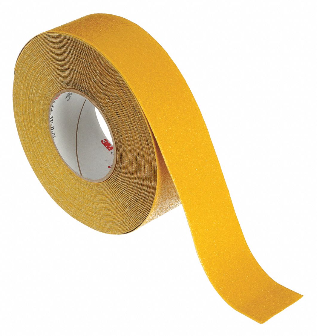 3M Solid Yellow Conformable AntiSlip Tape, 2 in x 60 ft, 60 Grit