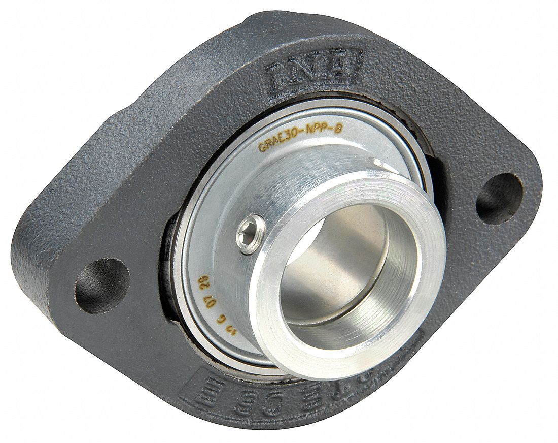 INA 2Bolt Flange Bearing with Ball Bearing Insert and 20 mm Bore Dia