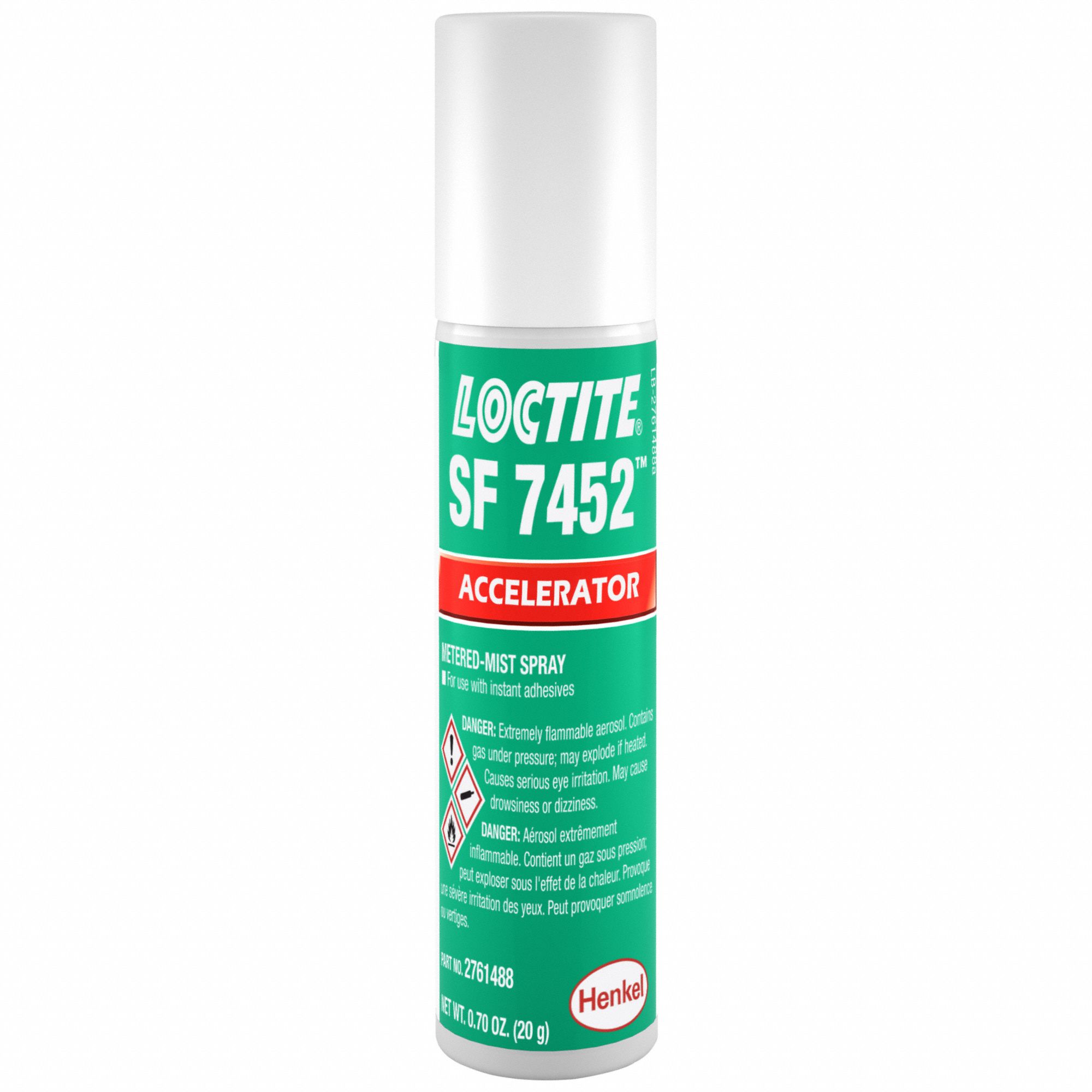 LOCTITE, SF 7452, 0.7 fl oz, Accelerator 5XB492761488 Grainger