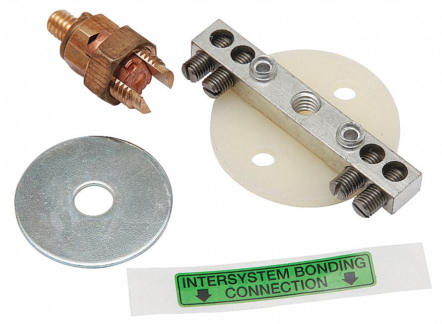 BURNDY Copper Grounding Strip Kit, Ground Wire Included No 22C081