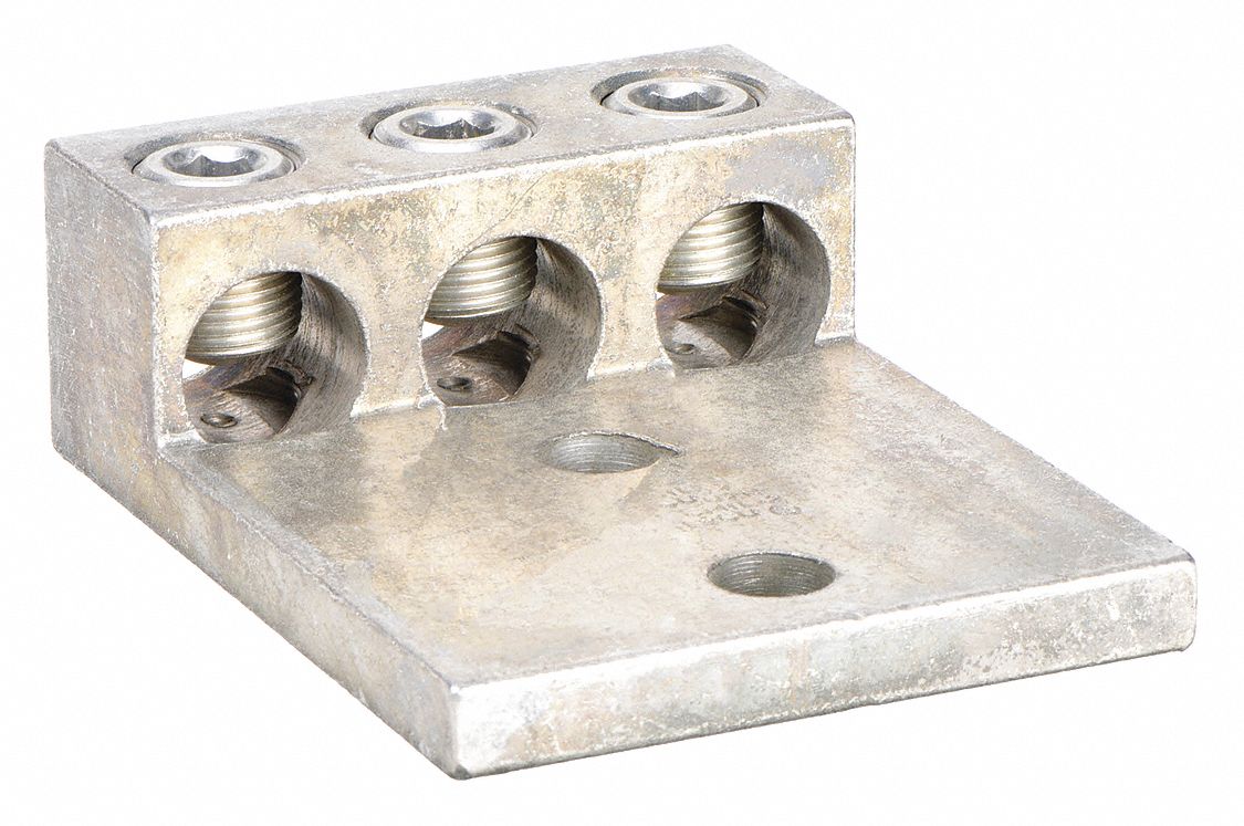 BURNDY, 3 Conductors, Aluminum, Mechanical Connector 22C205K3A36U2N