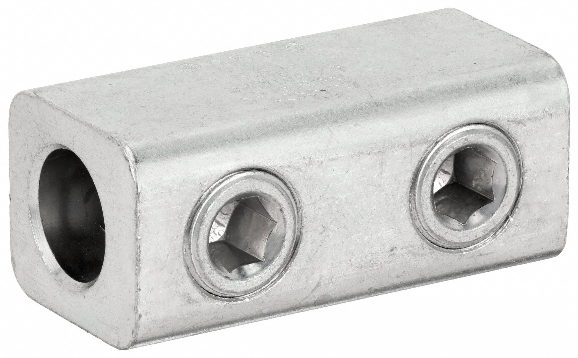 BURNDY Mechanical Connector 2 Conductors, Aluminum, 9/16 in Stud Size